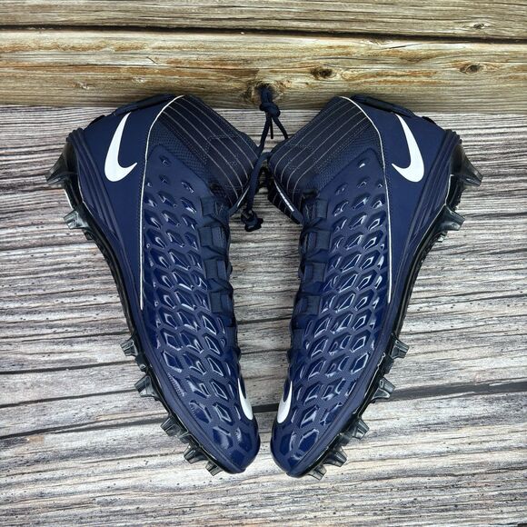 Size 15 Nike Force Savage Pro 2 Navy Blue White Football Cleats BV3969-401 New main image 8